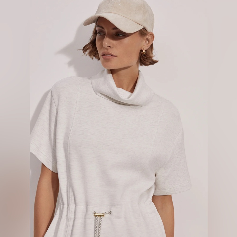 Varley Sophie Ivory Marl DoubleSoft Dress - Picture 3 of 10